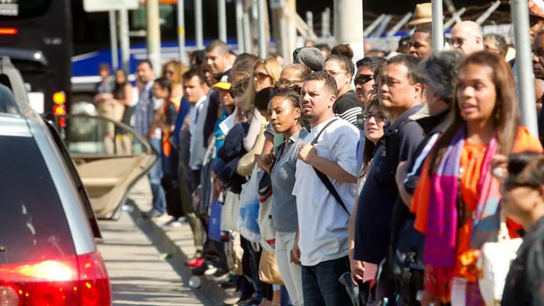 During the July BART strike, the casual carpool pick-up spot in San Francisco was mobbed. 