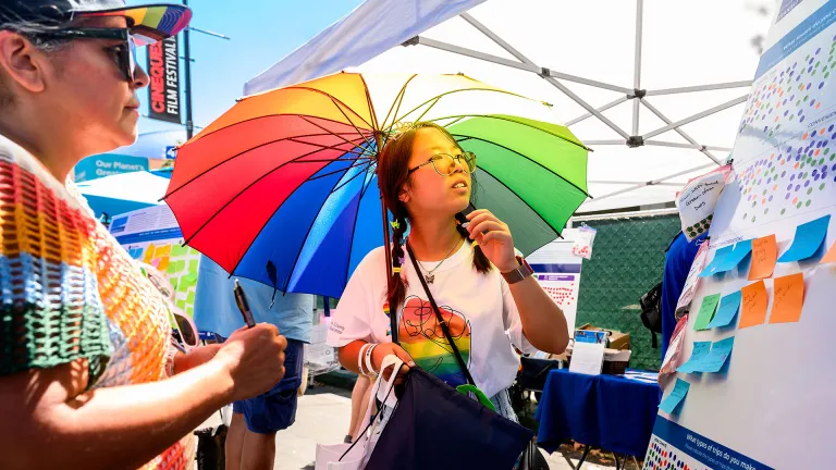 Plan Bay Area 2050+ pop-up workshop at Silicon Valley Pride, Sunday, August 27, 2023, 