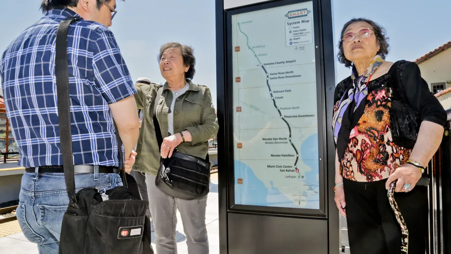 people reviewing SMART map