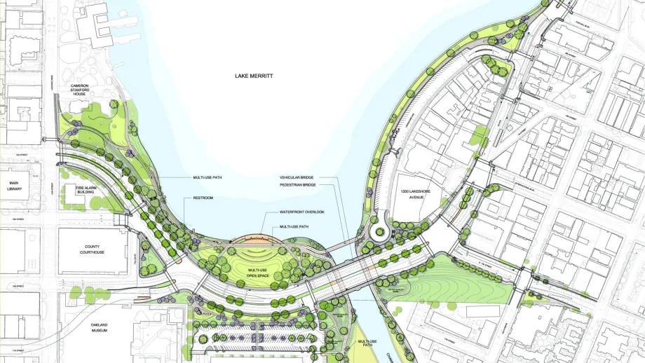 A schematic of the new boulevard